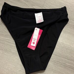 Xhilaration Black High-Waist Bikini Bottoms